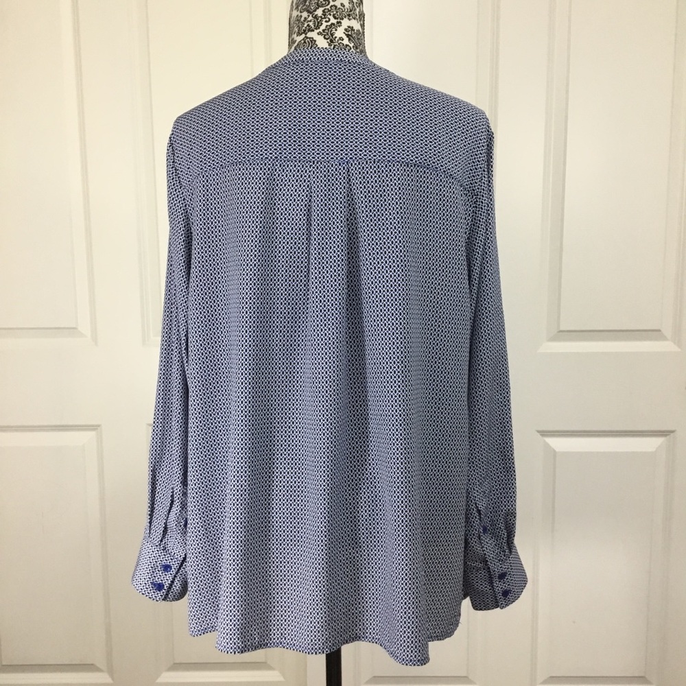 Dalia Collection Plus Geometric Print Blouse - Picture 6 of 8